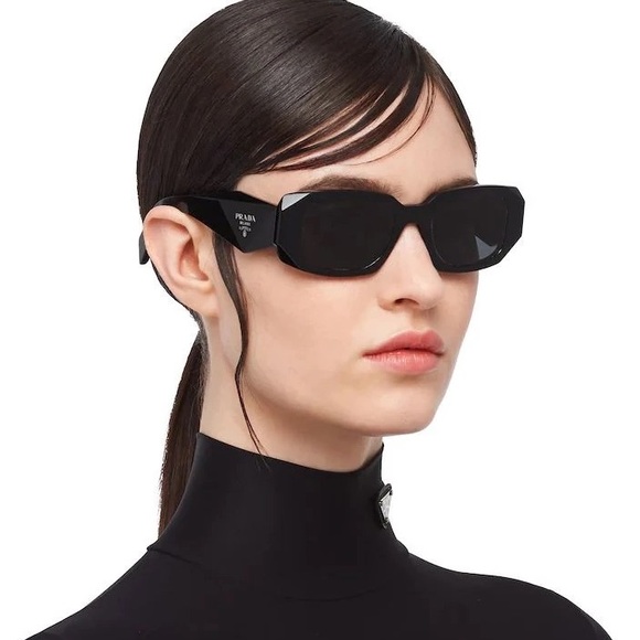 NEW PRADA PR 17WS 1AB-5S0 SUNGLASSES PRADA PR17WS BLACK PRADA SPR 17W - Picture 3 of 14
